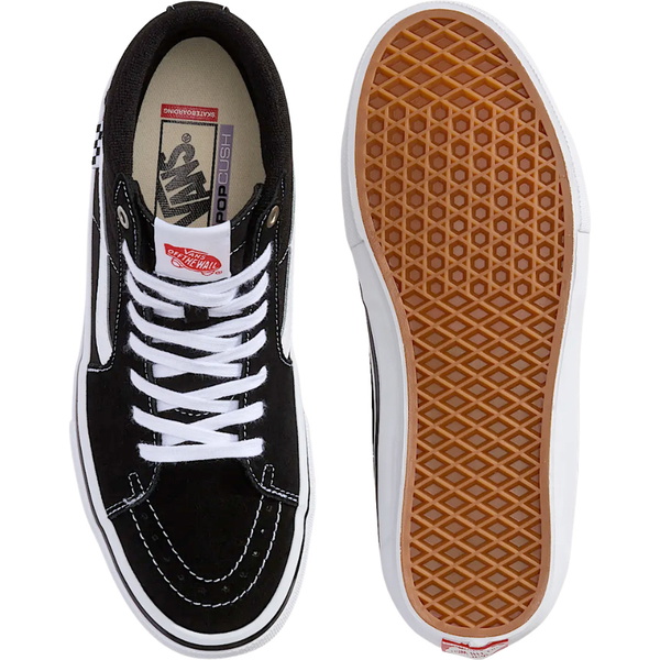 2026 Vans Mens Skate SK8-Hi Shoes VN0A5FCC - Black / White